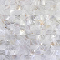 Sell natural white shell board wall tile