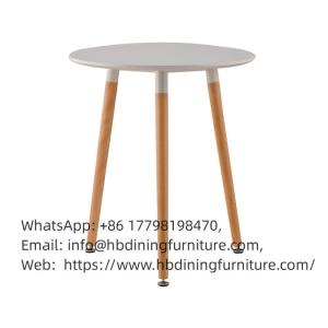 Wholesale contemporary furniture: MDF Tabletop and Wood Leg Round Coffee Table DT-M02