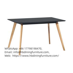 Wholesale contemporary furniture: Square MDF Top Wood Legs Dining Table DT-M08