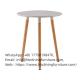 MDF Tabletop and Wood Leg Round Coffee Table DT-M02