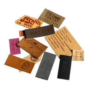 Wholesale digital printing t: Leather Label