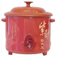 Non Computerized Purple Clay Rice Cooker Kitchen Appliances And