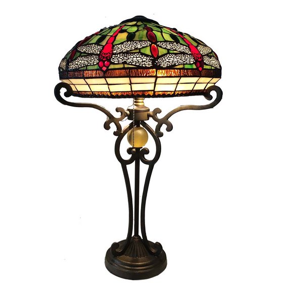 TL160004 Stained Glass Lamp Shade Tiffany Style Baroque Table Lamp(id ...