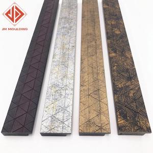 Wholesale ps profile: Embossed PS Picture Frame Moulding Polystyrene Framing Material Synthetic Wood Photo Frame Profiles