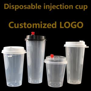 Wholesale 700ml pp cup: 700ml PP Food Grade Transparent Custom Disposable Plastic Cup Drink Milk Tea Cup Coffee Juice Cup
