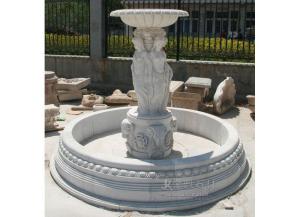 Wholesale outdoor fountain: Customized Outdoor Simple Character-shaped Fountain