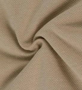 Wholesale Knitted Fabric: T/CM Jacquard Mesh Fleece Fabric