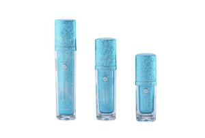 Wholesale acrylic bottle: Blue Acrylic Ice Crackle Lotion Bottles