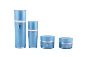 Wholesale skin care bottle: Blue Eye-shaped Jar/Lotion Bottle Series
