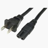 US Power Cords with NEMA1-15P Plug and IEC C7 Connector