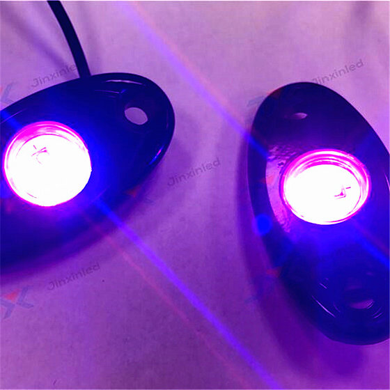 2017 Hot New Products LED Rock Light with Bluetooth Control Reciever, RGB LED Pods Outdoor Lighting