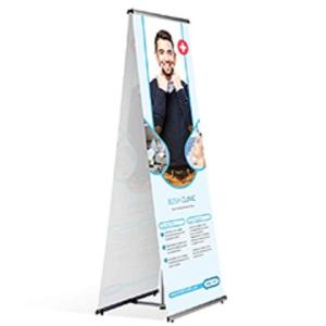Wholesale counter display stands: Double Sided L Banner Stand