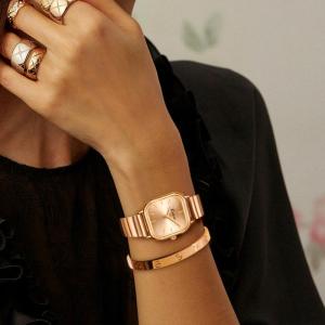 Wholesale fashional: Minimalistic Classic Light Luxury Watch for Lady Fashion Watch Square Waterproof
