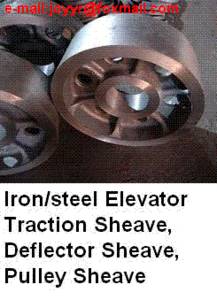 Wholesale cast iron soil pipe: Iron Elevator Traction Sheave, Deflector Sheave, Pulley Sheave