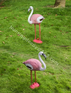 Garden Decoration Hunting Decoy Flamingo Plastic