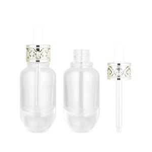 Wholesale cosmetic factory: Factory Spot 30ml Cosmetic Bottle Glass Packaging High-end Thick Bottom Essence Bottle 30ml Original