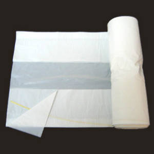 Wholesale garbage can: HDPE White C Fold Roll Pack Plastic Garbage Bag/Trash Bag/Rubbish Bag/Refused Sack/Can Liner