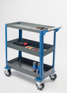 Wholesale caster: Oversized Tool Trolley 5 PP Wheels Outside Design for Anti-dumping