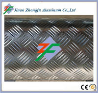 Aluminum Tread Plate 5 Bar for Anti-slip 5052 5083 5754