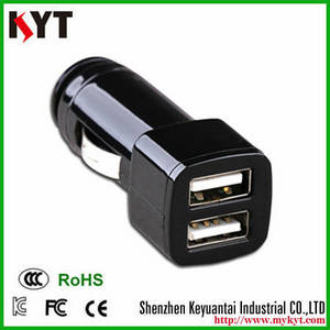 Wholesale Car Chargers: 2 Port USB Car Charger for Samsung LG with CE FCC ROHS KC