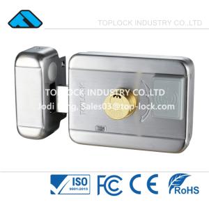 Wholesale lock cylinder: RFID Electric Lock Intelligent Motor Lock with ID/IC Card and Double Cylinder Door Lock