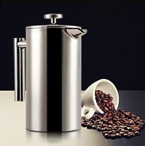 Wholesale french press: Double Wall Stainless Steel Coffee Press Palm Restaurant French Press Coffee Maker