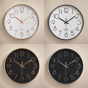 Wholesale craft clock: Digital Clock 12inch 30cm Promotional Round Quartz Plastic Wall Clock Home Decor