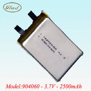 Wholesale polymer lithium battery: 904060 Lithium Polymer Battery 3.7v with 2500mah for Tablet PC
