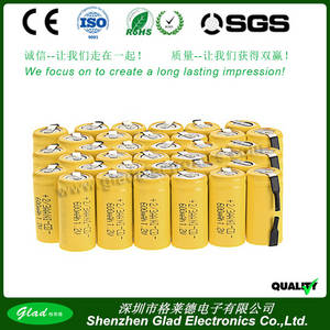 Wholesale torch light: Rechargeable 2/3AA 600mah 1.2v/2.4V/3.6v/4.8v/6.0V Nicd Battery