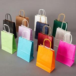 Wholesale paper packaging bags: Gooline Eco-Friendly Kraft Paper Handbag Clothing Gift Packaging Bag Custom Wholesale