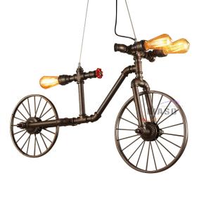 Wholesale pendant lamp: Maso Light Vintage Art Deco Bicycle Iron Chandelier Pendant Lamp
