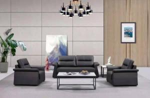 Wholesale sofa leather: Office Sofa Set1sea 3seater Leather PU Reception Visiter Guest VIP Sofa Factory Commercial Sofa