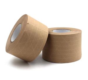 Wholesale paper tape: Packing Paper Tape Eco Friendly Biodegradable Reinforced Ribbed Kraft Paper Tape for Packing