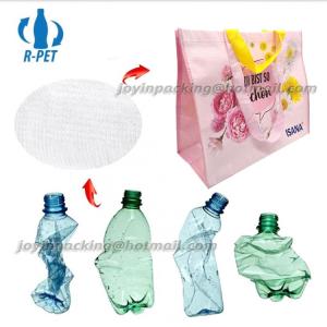 Wholesale nonwoven bottle bag: Eco Friendly RPET Laminated Shopping Bag RPET Nonwoven Promotional Bags Made of Recycled Bottle