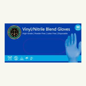 Wholesale Protective Disposable Clothing: Vinyl/Nitrile Blend 510k FDA Registration Medical Grade Powder Free Gloves