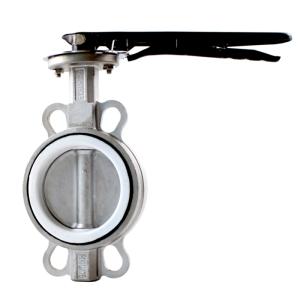Wholesale wafer butterfly: Stainless Steel PTFE Seat Wafer Butterfly Valve