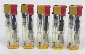 Wholesale cigarette lighters: Cigaretter Electronic Gas Lighters with LED Lamp