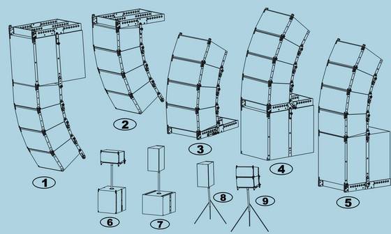 line array rigging parts