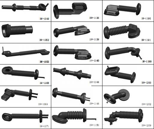 Automotive Wire Harness System Rubber Corrugated Grommet - Jintan ...