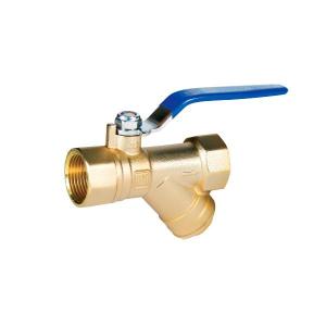 Wholesale water filter ball valve: Brass Ball Valve with Strainer JKL-261