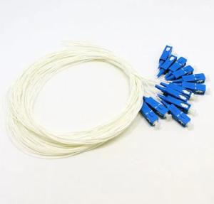 Wholesale sm fiber connectors: White Color SM SX PVC 3mm 25 Meters Fiber Optic Jumper Cable SC/APC-SC/APC Fiber Optic Patch Cord