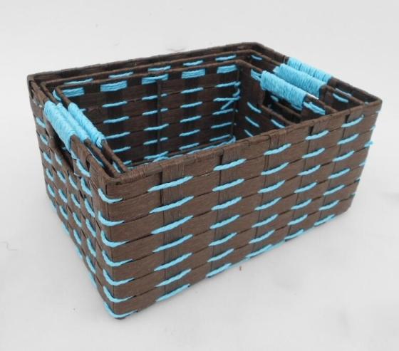 paper rope storage baskets