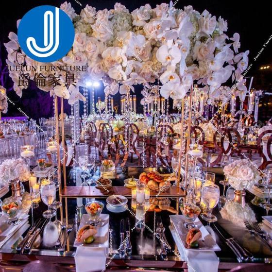 Modern Luxury Hotel Dining Room Gold Stainless Steel Metal ...