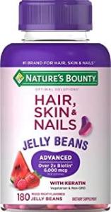Wholesale jelly: Nature's Bounty Optimal Solutions Advanced Hair , Skin & Nails Jelly Beans with Biotin,