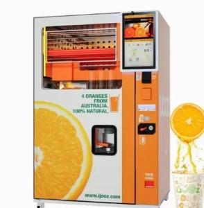 Wholesale wireless data card: Wireless QR Code Fruit Juice Vending Machine 220V - 240V 50Hz Air Cooled Frost Free