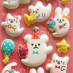 Wholesale custom car sticker supplier: Kawaii 3D Pop Up Sticker Supplier