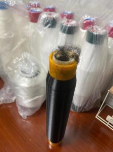 Wholesale dope dyed yarn: Mono Filament Polyester  Textured Tex Black Yarn High Quality