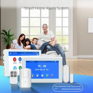Wholesale alarm system: 7 INCH Panel GSM WIFI Home Alarm System APP Remote Control Multi Languages