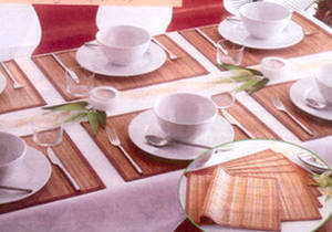 Wholesale table runners: Bamboo Table Placemat Dinner Table Mat