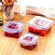 Food Grade Square Shape Vacuum Plastic Food Storage Box Airtight Food Storage Container Set